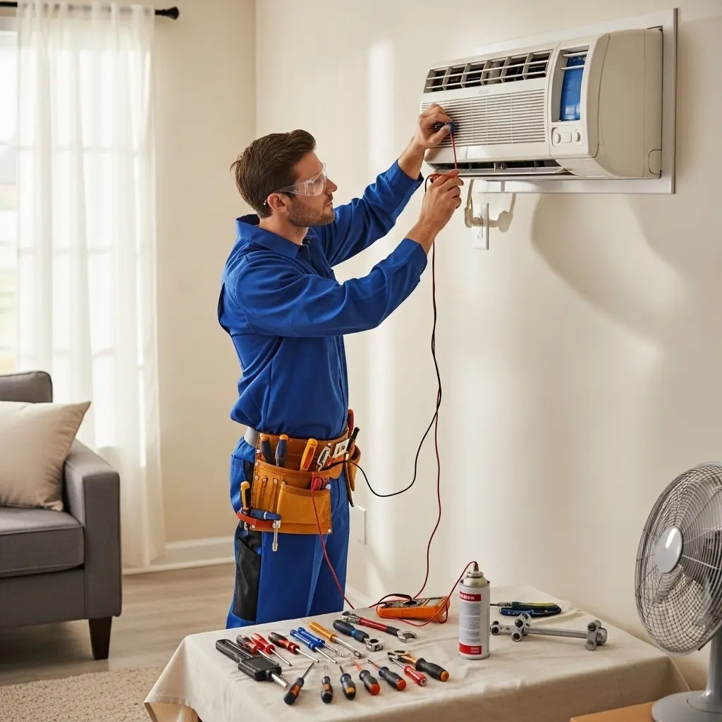 Menemen Arçelik Arçelik klima gaz dolumu ve bakım – Enerji verimliliği artırıldı. - Teknik servis örneği